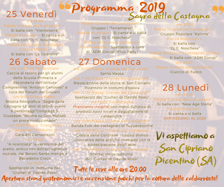 Programma Sagra 2019